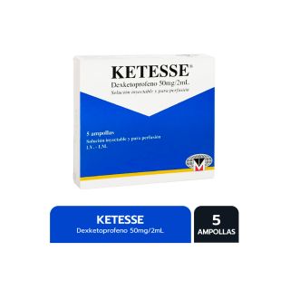 Solución Inyectable Ketesse 50 Mg / 2 ML - Caja 1 Ampolla