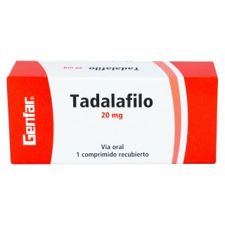Tadalafilo 20 Mg Tableta - Caja 1 UN