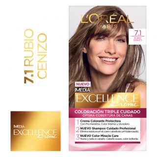 Tinte Excellence 7.1 Rubio Cenizo - Caja 1 UN