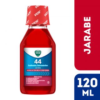 Vick 44 Jarabe Tos Seca Sabor Cereza - Frasco 120 ML