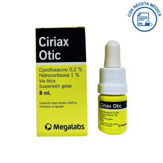 Ciriax Otic 0.2%-1% Suspensión Gotas Oticas - Frasco 5 ML