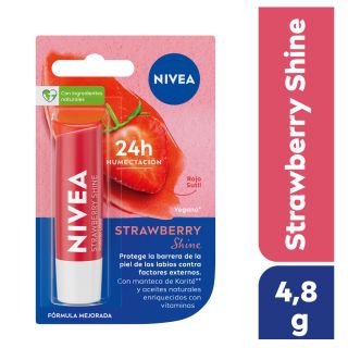 Labial Nivea Lip Care Strawberry - Tubo 4,8 G