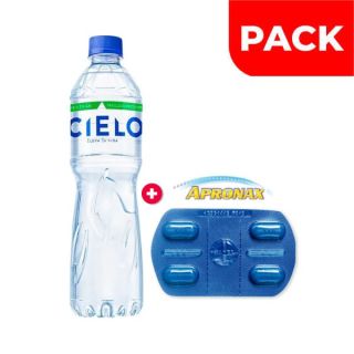Pack Apronax 550 Mg Blíster 4 UN + Agua Cielo Sin Gas 625 ML - 2 UN