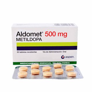 Aldomet 500 Mg Tableta Recubierta - Caja 10 UN