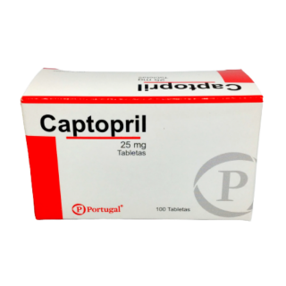 Captopril 25Mg Tableta - Caja 100 UN
