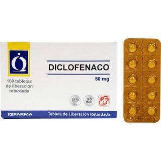 Diclofenaco 50Mg Tableta - Blíster 20 UN