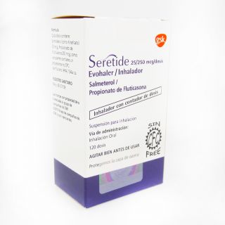 Seretide 25-250Mcg/Dosis Suspensión para Inhalación - Frasco 120 DSS