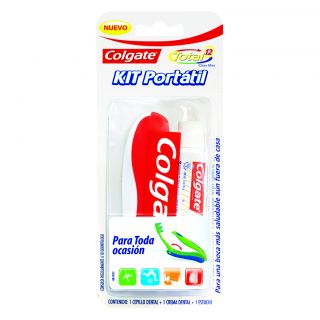 Colgate Kit Portatil Cepillo + Crema Dental - Pack 2 UN