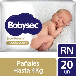 Pañal Babysec Recién Nacido - Bolsa 20 UN