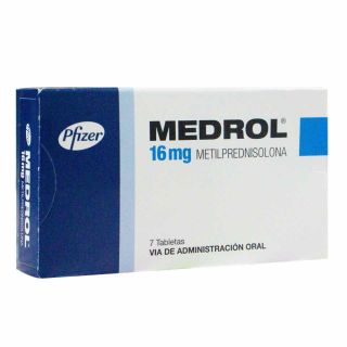 Medrol 16 Mg Tabletas - Caja 7 UN