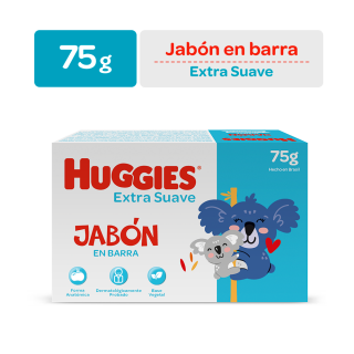 Huggies Jabón Extra Suave - Barra 75 G