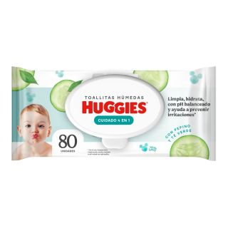 Toallitas Húmedas Huggies 4en1 - Bolsa 80UN