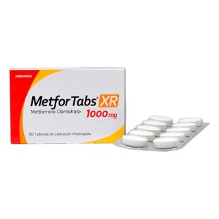 MetforTabs Xr 1000 Mg Tabletas - Blíster 10 UN