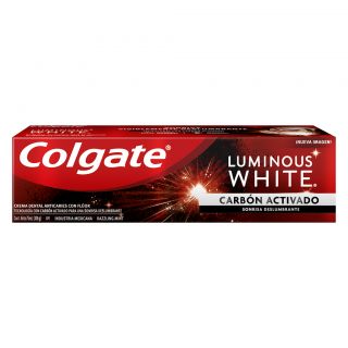Crema Dental Colgate Luminous White Carbón Activado - Tubo 75 ML