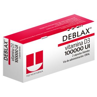 Deblax 100000 UI Cápsula blandas - Caja 2 UN