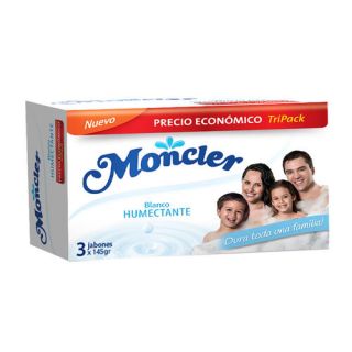 Moncler Jabón Tripack Blanco Humectante - Pack 3 UN