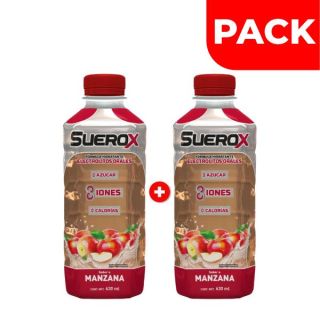 Dúo Pack Suerox Manzana - Frasco 630 ML