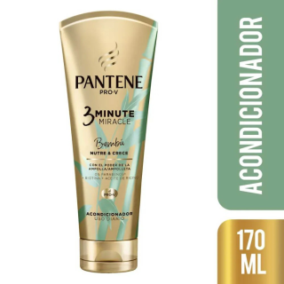 Acondicionador Pantene Pro-V 3 Minute Miracle Bambú - Frasco 170 ML