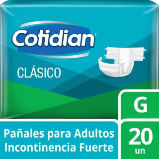 Pañal Cotidian Clásico Talla G - Bolsa 20 UN 