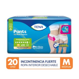 Tena Pants Ultra Talla M - Bolsa 20 UN 