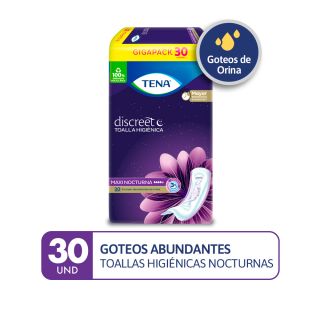 Tena Discreet Maxi Nocturna - Bolsa 30 UN