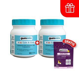 Dúo Pack Gummix Gomitas Calma Y Relajacion Niños - Frasco 90 UN