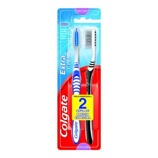 Cepillo Dental Colgate Extra Clean - Pack 2 UN