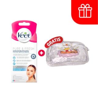 Veet Banda Depilatoria Facial Piel Sensible - Caja 16 UN