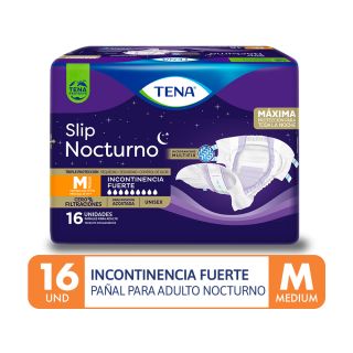 Pañales Tena Slip Noctuno Talla M - Bolsa 16 UN