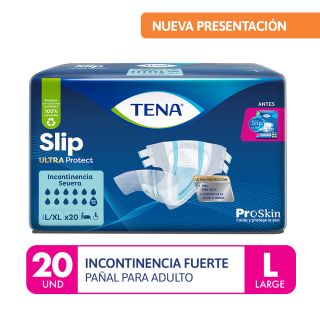 Pañales Tena Slip Ultra Protect Talla L/XL - Bolsa 20 UN