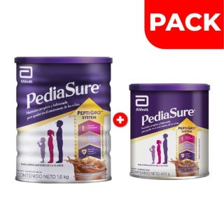 Pack Pediasure Triplesure Chocolate 1.6 Kg + Chocolate 400 G - 2 UN