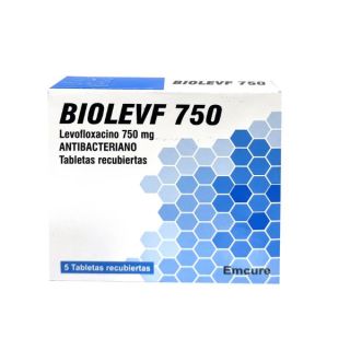 Biolevf 750 mg tabletas - Caja 5 UN