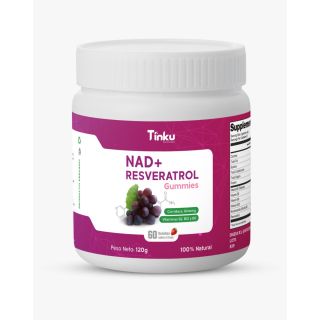 NAD+ Resveratrol Gomitas - Frasco 60 UN