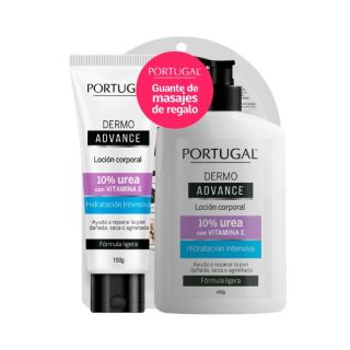 Pack Dermo Advance Urea Portugal Loción Corporal 150 G +  450 G + Masajeador - Pack 3 UN