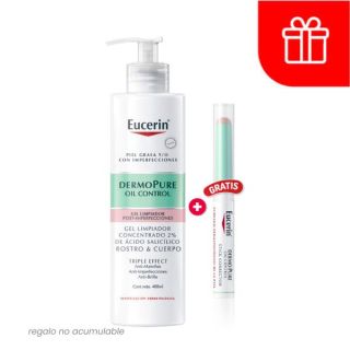 Eucerin Dermopure Gel Limpiador Concentrado Triple Effect - Frasco 400 ML