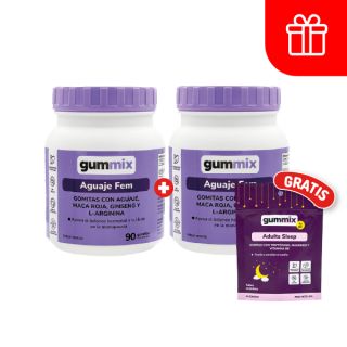 Dúo Pack Gummix Gomitas Aguaje Fem - Frasco 90 UN