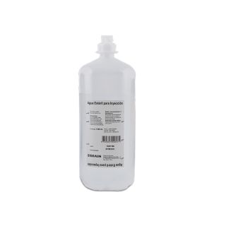 Agua Destilada Inyectable - Frasco 1 Lt