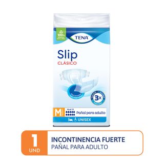 Tena Slip Clásico Pañal para Adulto Talla M - Bolsa 1 UN