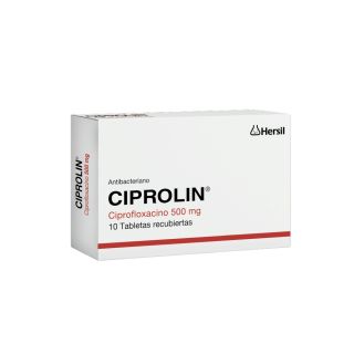 Ciprolin 500 Mg Tabletas Recubiertas - Caja 10 UN