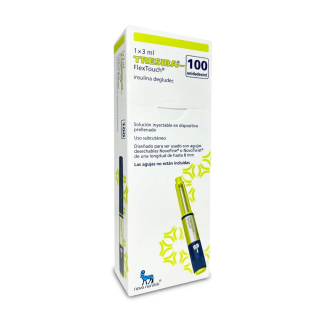Insulina Tresiba 100UI/ml Solución inyectable en dispositivo prellenado - Caja 3 ML