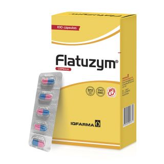 Flatuzym Advance 50mg + 13mg + 24mg + 5mg + 50mg Cápsula - Caja 100 UN