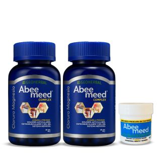 Cloruro de Magnesio Abee Meed Frasco 60 Cápsulas + pomada - Pack 2 UN