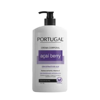 Portugal Crema Corporal Acaí Berry - Frasco 700 G