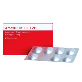 AmoxiCLin CL 12H 875/125 Mg Tabletas Recubiertas - Blíster 7 UN