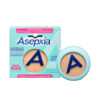  Maquillaje en Polvo Asepxia Beige FPS20 - Unidad 1 UN