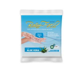 Paño Higiene Corporal Baño Fácil Aloe Vera - Bolsa 10 UN