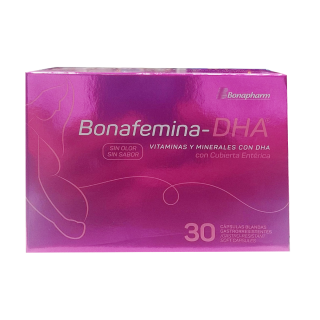 Bonafemina - DHA Cápsulas Blandas - Caja 30 UN