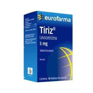 Tiriz 5MG- Caja 10 Tabletas Recubiertas