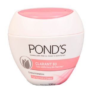 CREMA FACIAL PONDS ACLARADO B3 PIEL NORMAL A GRASA 100 GR