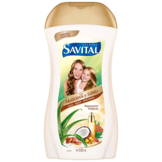 Savital Shampoo Multióleos y Sábila - Frasco 510 ML
